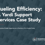 Ebook cover "Fueling Efficiency: A Yardi Support Services Case Study"